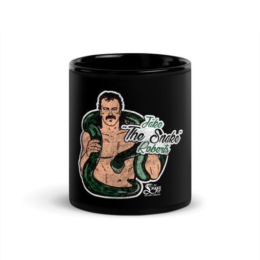 Jake "The Snake" Black Glossy Mug